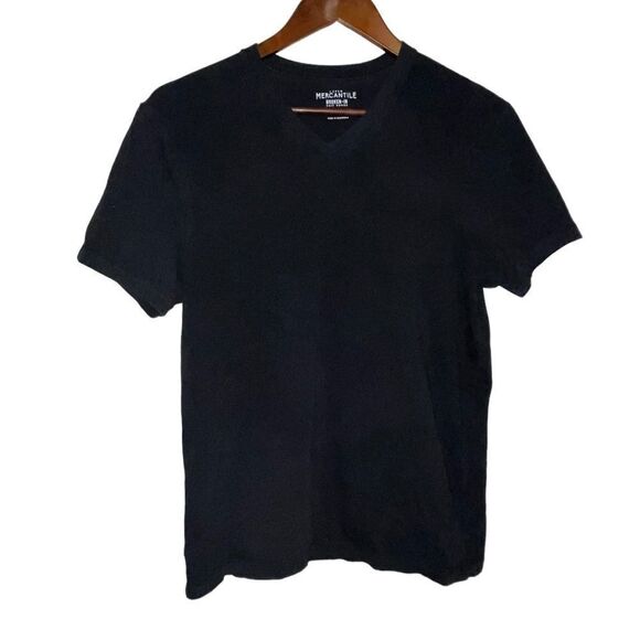 Women's J. Crew Mercantile Black V-Neck T-Shirt - Picture 1 of 7